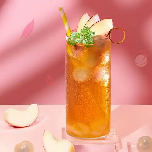 立顿蜜桃乌龙茶固体饮料冲饮果汁速溶水果茶饮料冲剂乌龙茶500g