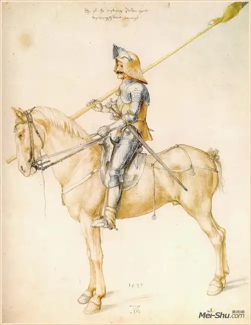 骑马骑士阿尔布雷希特丢勒albrechtdurer高清作品欣赏