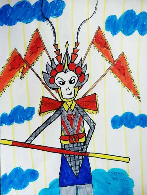 戏剧人物儿童画