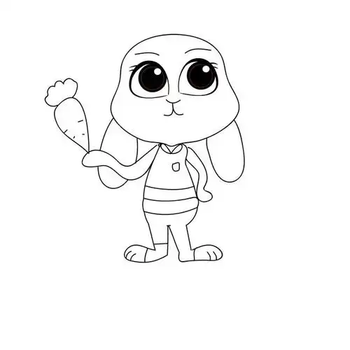 34710分钟教你画疯狂动物城的朱迪