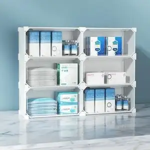 药柜家用小型桌面家庭多层简易大容量储药柜药箱药物盒药品收纳柜