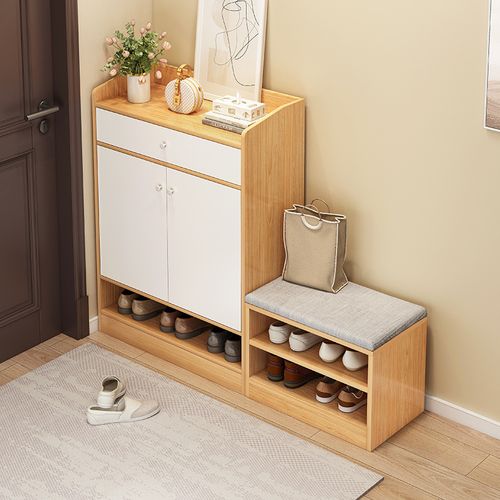 入户鞋柜可坐式换鞋凳家用门口坐凳一体客厅小户型收纳经济型鞋架