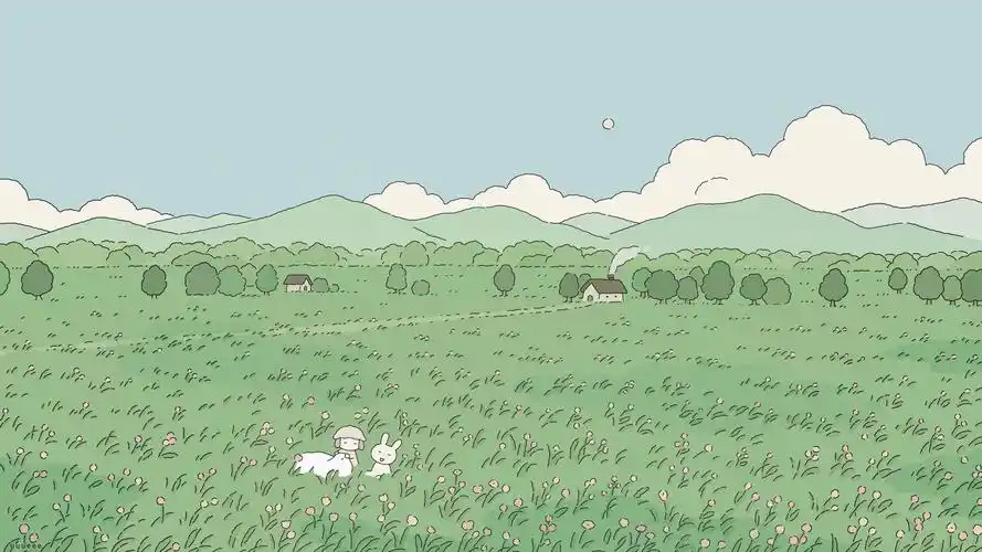 高清动漫电脑桌面壁纸,太喜欢护眼绿了_电脑装配网