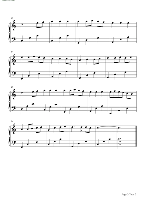 千与千寻 简单版 钢琴谱 简谱