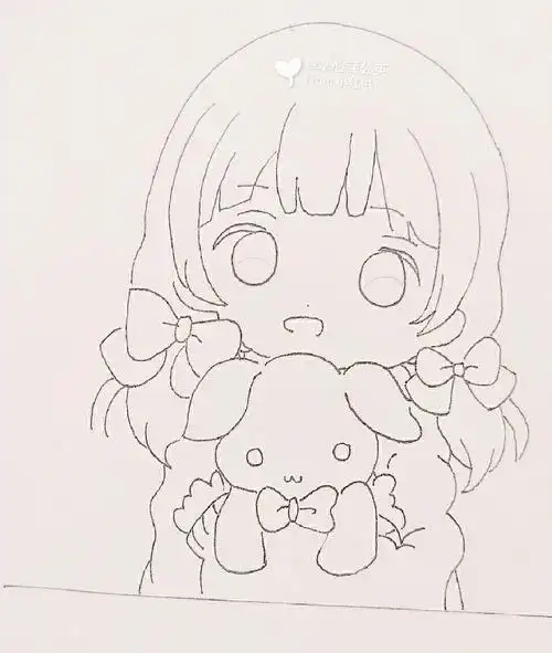 樱桃小丸子简笔画教程好萌呀卡通人物简笔动漫人物赤木晴子怎么画赤木