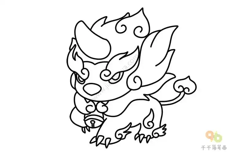 年兽简笔画图片