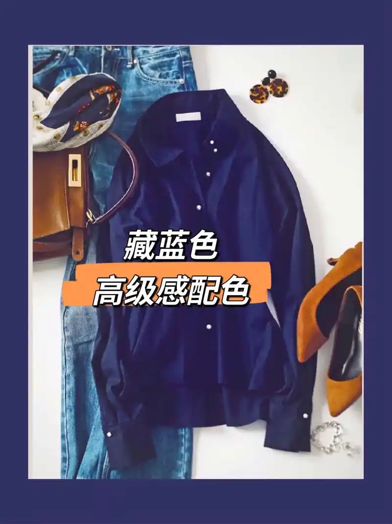 秋冬高级感配色-藏蓝色 #色彩搭配 #色彩收集者 #色彩 # - 抖音