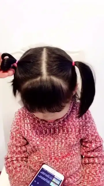 3-5岁短发女宝宝这样扎发,萌娃的发型