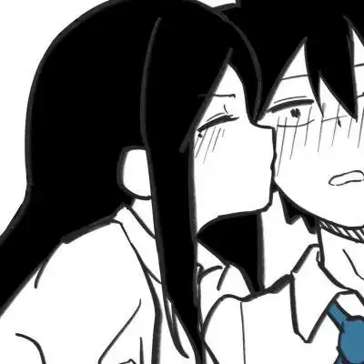 渝ins黑白漫画风情头恋爱不一定要一束花听我讲一堆废话也可以