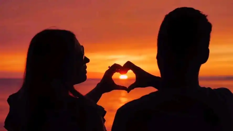情人节|情侣夕阳画面|爱意随风起