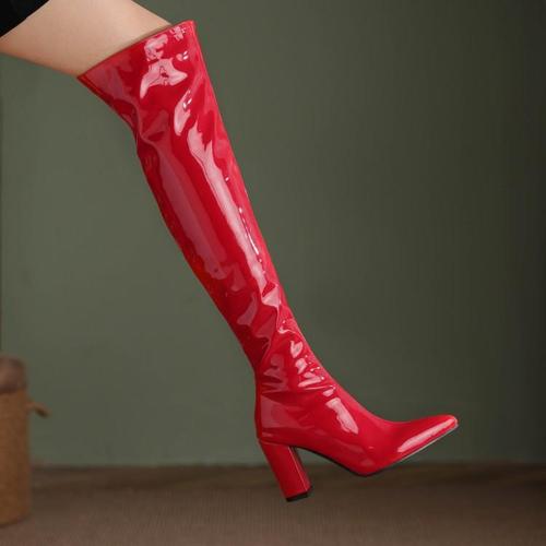 大红色高跟鞋女冬