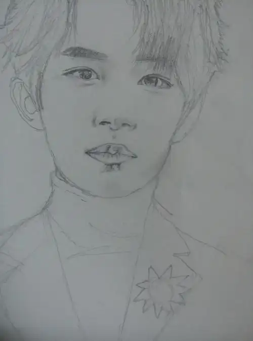 铅笔画易烊千玺