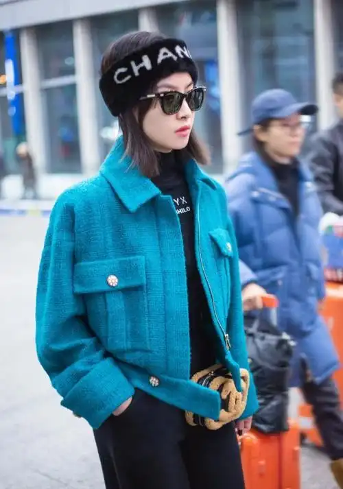 宋茜洋装现身盛典,chanel 2021早春服饰时尚靓丽,精致优雅养眼