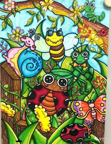 素材儿童画作品集创意满满的童画世界