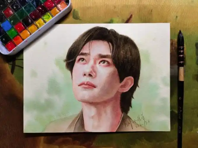 手绘千玺附过程