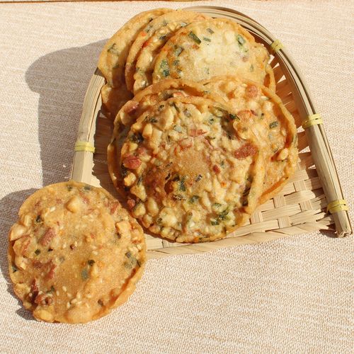 云舵江西特产豆巴子赣州零食小吃花生巴赣南客家美食铁勺饼油炸月