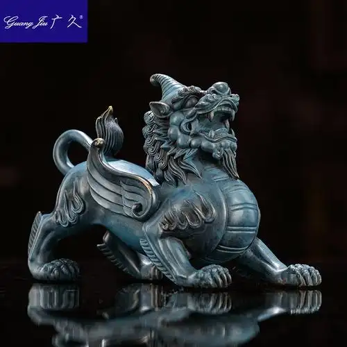 纯铜貔貅摆件一对霸王皮丘家居玄关吉祥物办公桌面装饰品开业礼品