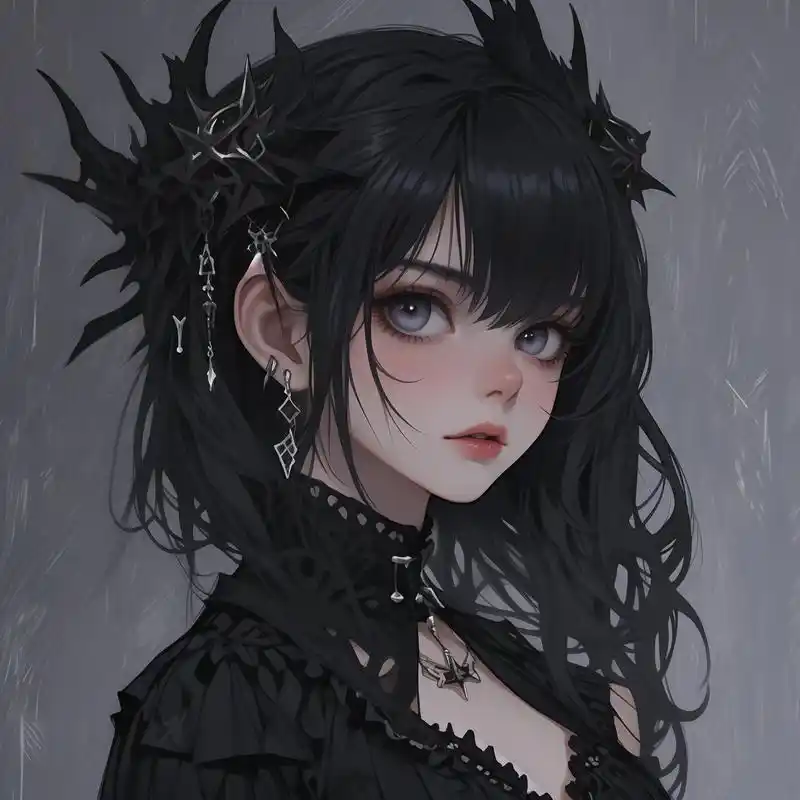 94暗黑系高冷女神头像95 沉浸在这片黑暗之中,高冷女神的魅力无法