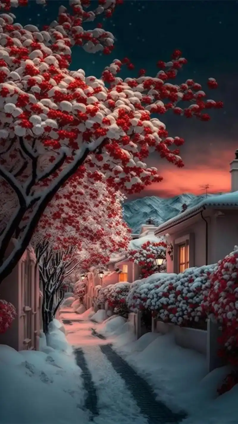 冬季的夜晚如此美丽#风景 #希望我的作品给您带来最美的回忆与 - 抖音