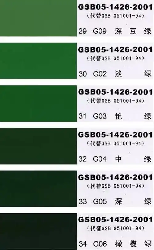 国标色卡-期末颜色标准色卡gsb05-1426-2001