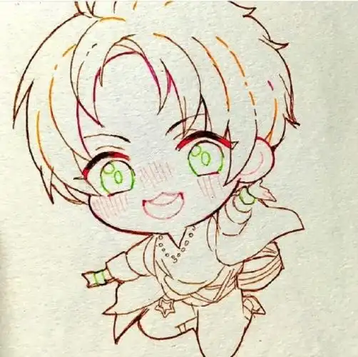 q版可爱小男孩马克笔插画手绘教程图片步骤可爱男生q版插画画法