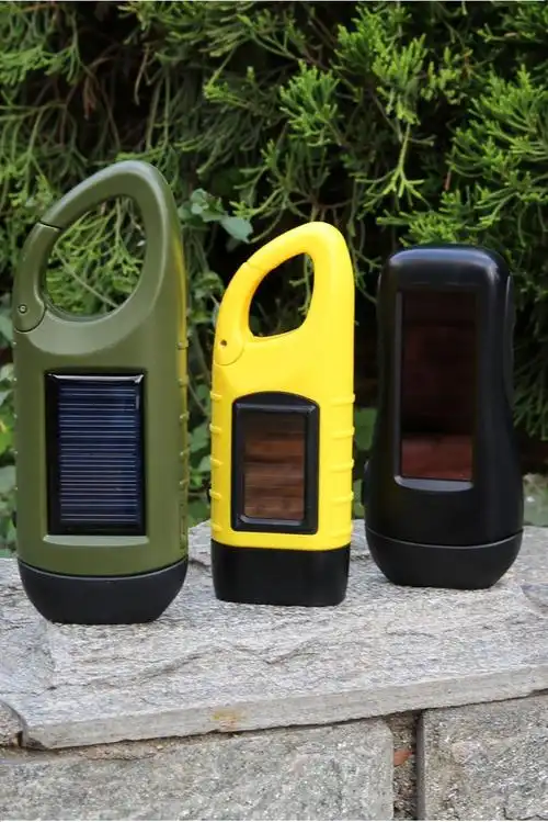 万马堂户外手摇发电手电筒太阳能充电手电多功能led家用照明灯应急