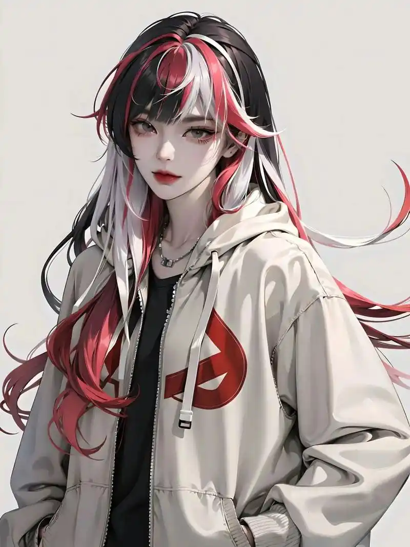 女生头像|白毛挑染御姐系,眼神我爱了 只要不关注任何人的动态,不揣测