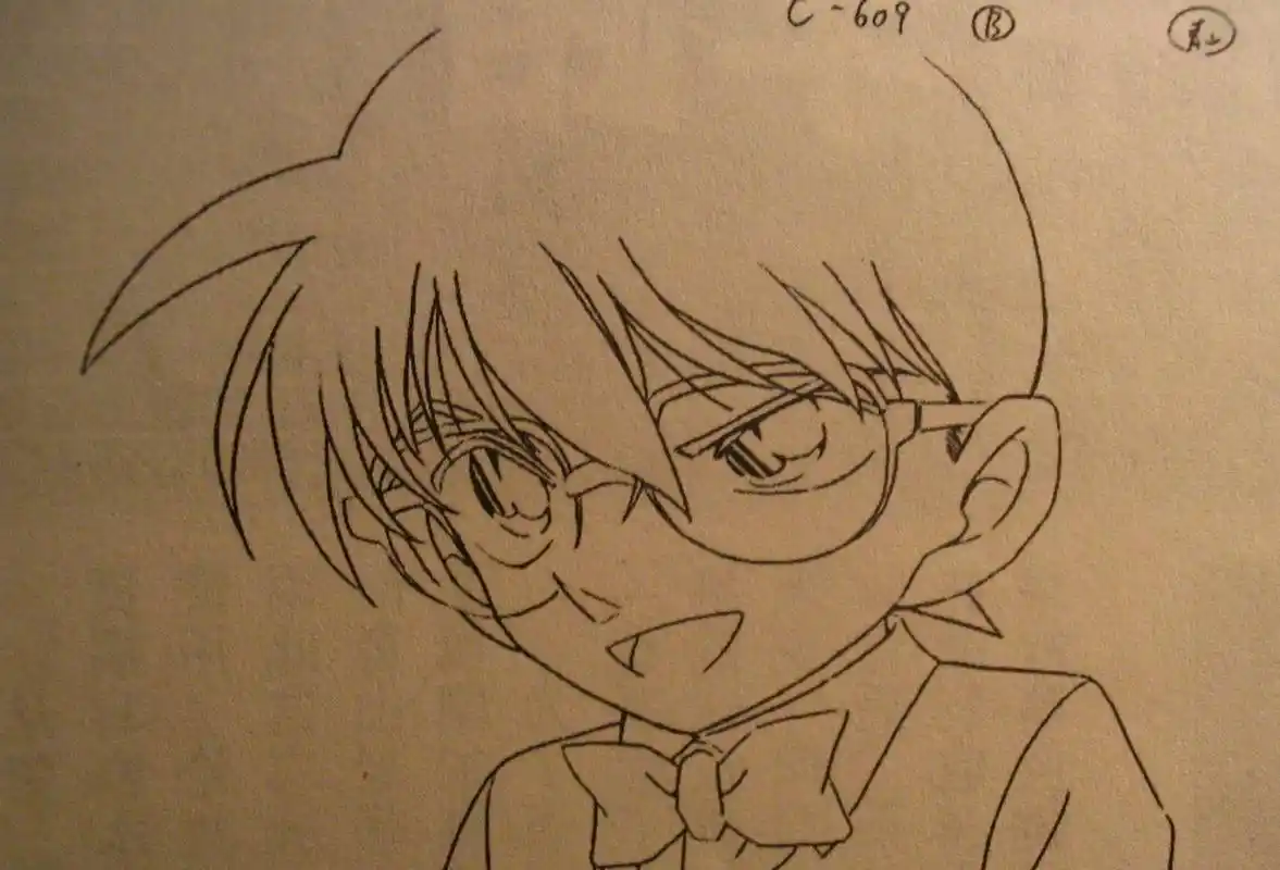 求青山刚昌名侦探柯南原画稿