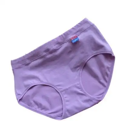 5条装内裤女中纯棉面料舒适抗菌女士纯色三角裤全棉大码平角裤