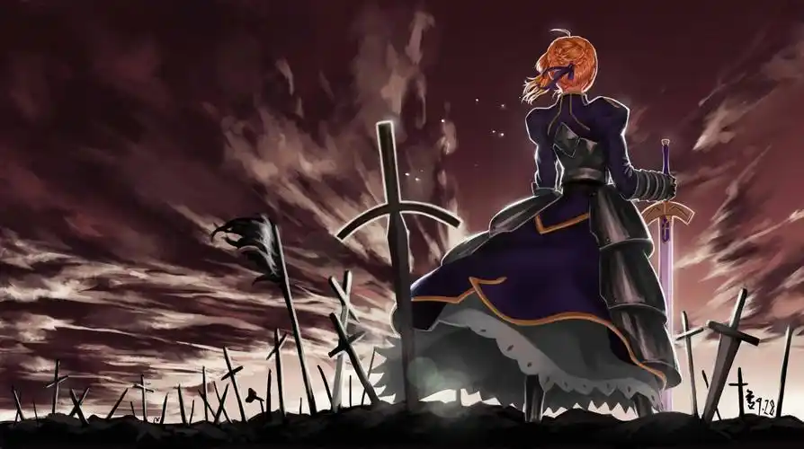 孤独的巡礼saber fate 6k图片,4k高清动漫图片,娟娟壁纸