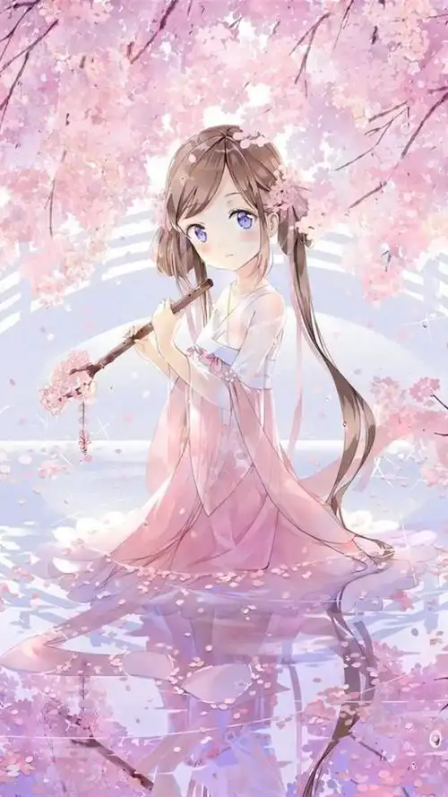 樱花下的小姐姐