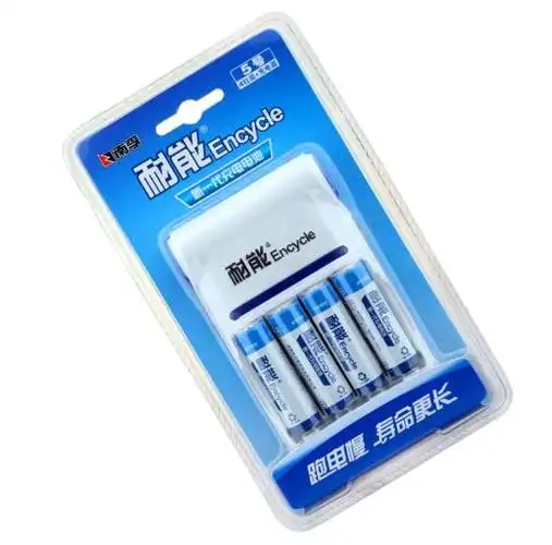 南孚(nanfu)耐能5号充电电池4粒 镍氢2100mah 附充电器 适用于玩具车