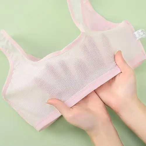 纯棉女童内衣发育期小背心小学生女孩大童儿童抹胸