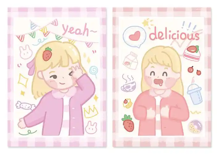 便签笔记本手账本封面插画