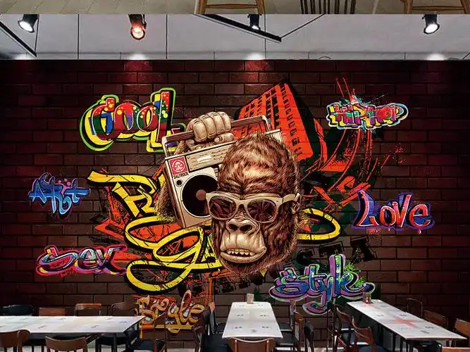 涂鸦装饰画背景墙 素材图片参数: 编号 : 16973361 软件 : photoshop