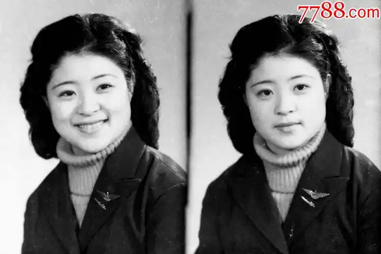 烫发姑娘:2张【老底片】_老照片_图片收藏_回收价格_7788音像