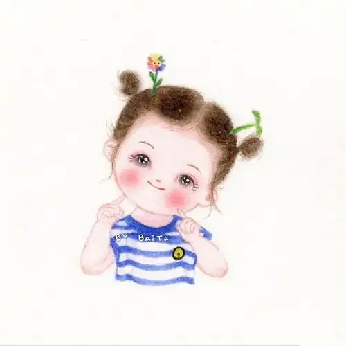 萌萌哒的小娃娃头像,可爱爆表,拿去当头像吧!
