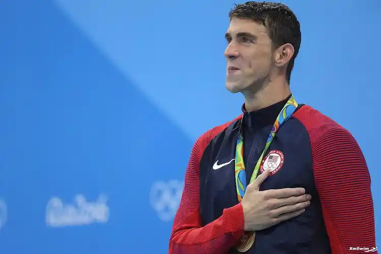 2016年奥运会迈克尔菲尔普斯蝶泳黄金照片库