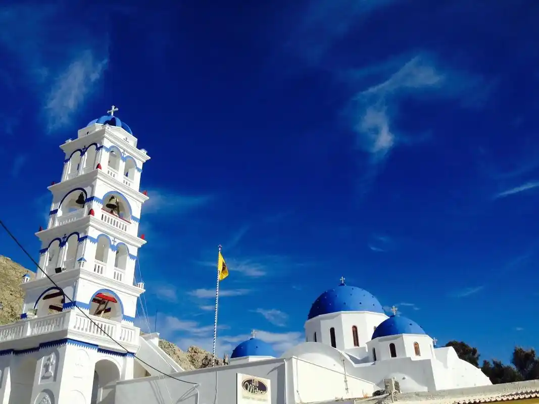 圣托里尼oia小镇 每个女孩的蓝色梦