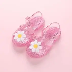 女童塑料凉鞋80后童年小时候的宝宝水晶包头果冻老式凉鞋怀旧i