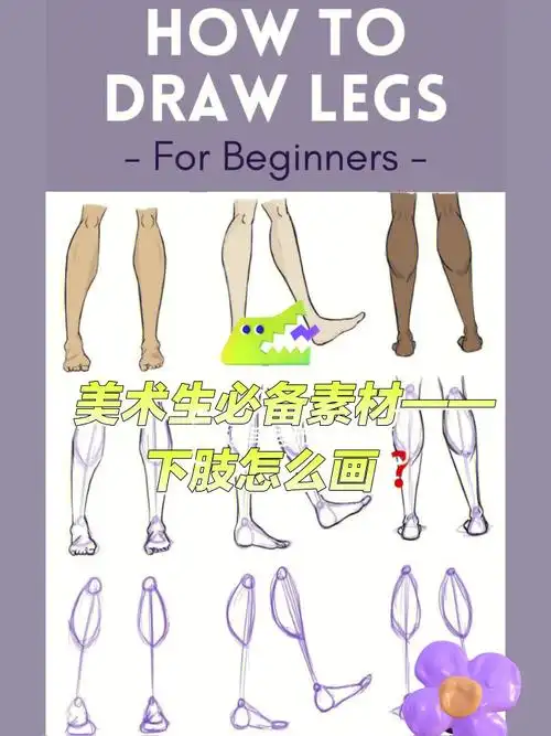 速写素材美术生必备素材下肢050560