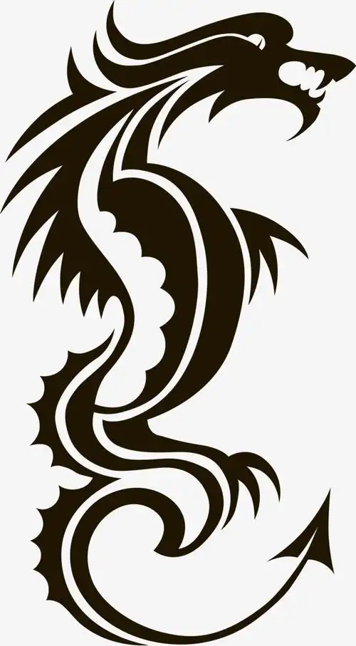 西方龙剪影矢量图图片免抠png素材免费下载,图片编号1923131_搜图123