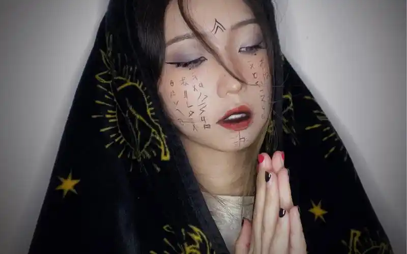 万圣节妆容|符文女巫教程