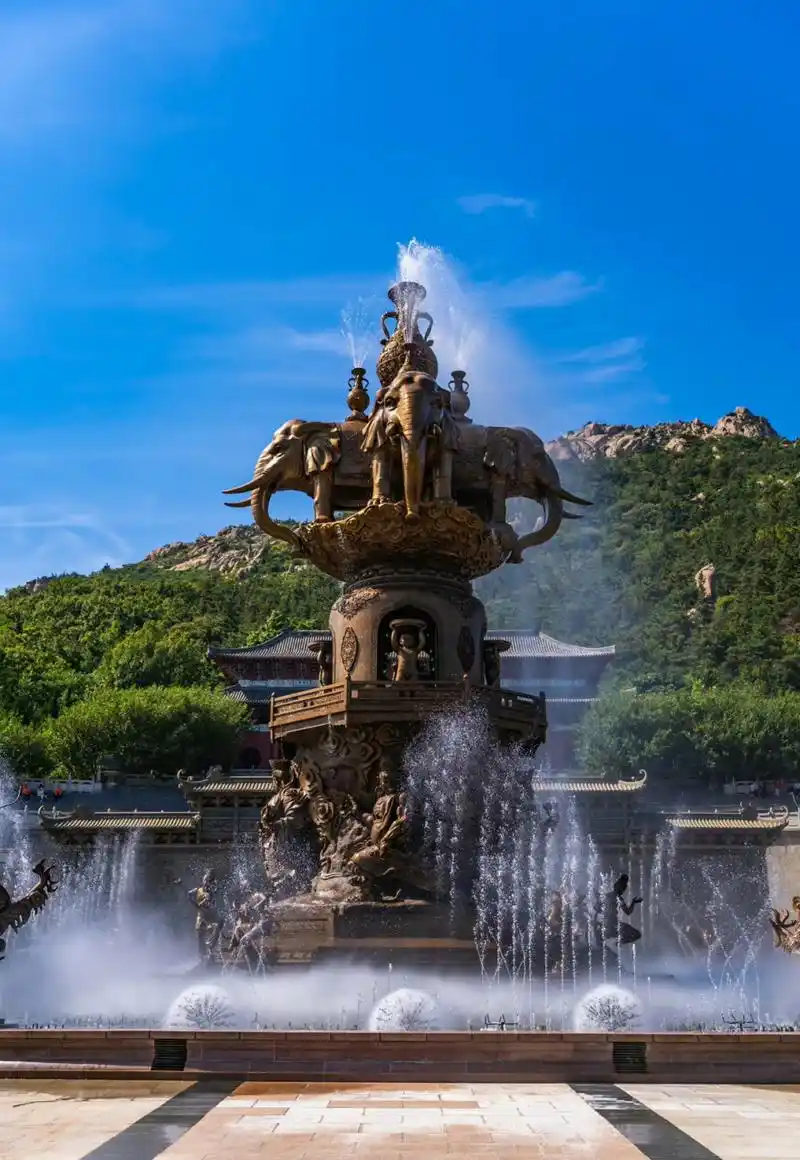 山东人被正式确诊为铁扇公主,先看看威海赤山的音乐喷泉凉爽一下吧!