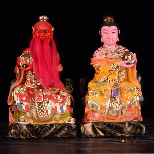 12/16/19寸树脂太阴太阳星君日月星君神像供奉摆件道教道家新品