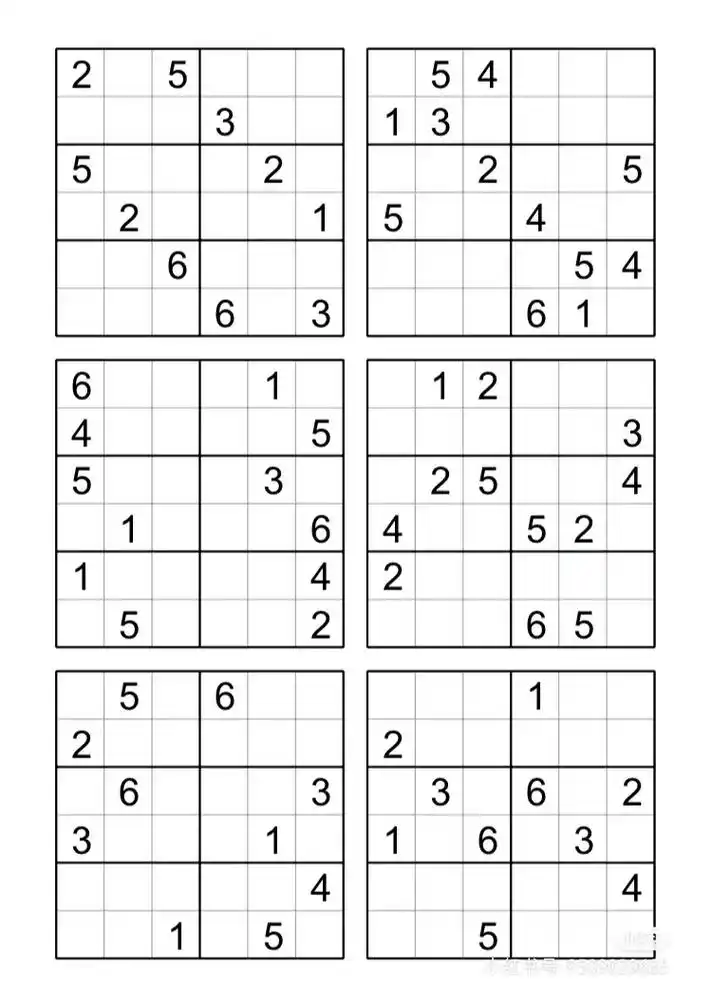 9393数独六宫格.#小学生数学 #数独 - 抖音