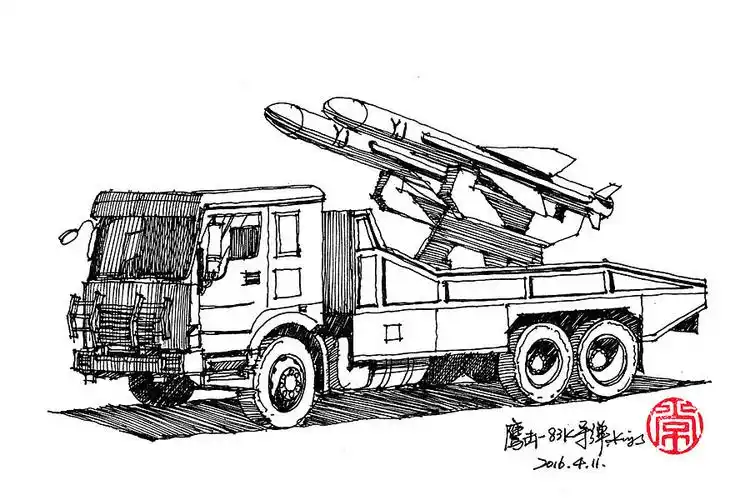 绘车丨2015阅兵式之导弹车_画设计-站酷zcool