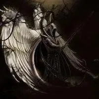 六翼堕落天使黑色头像_微信头像图片大全