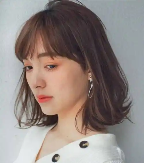"齐肩短发",御姐风来了._刘海_潮叔_发型