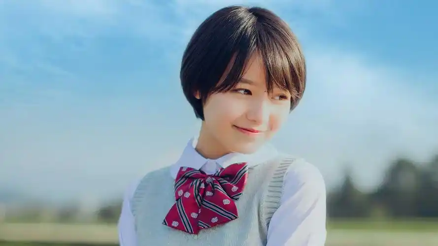 美女,女孩,校园,短发校园女生壁纸